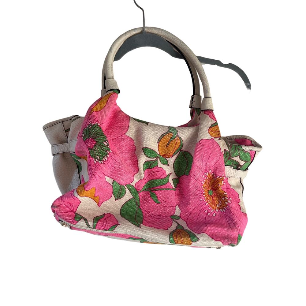 Kate Spade Rare Stevie High Falls Gulabi Floral Canvas Handbag- pls read desc - Picture 2 of 10